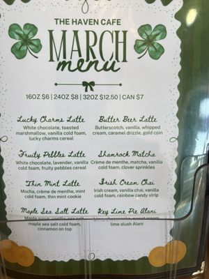 Menu photo 1 Haven Cafe San Antonio, FL