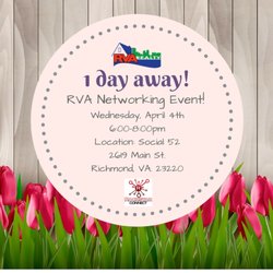 RVA Realty - Don't miss our RVA Networking Event Tomorrow Night!