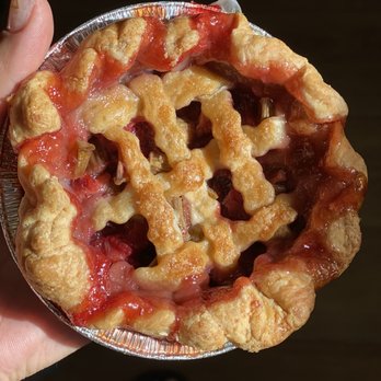 Dominique's Sweets - Mini Strawberry Rhubarb Pie... Delicious, just wish it had more filling - Desserts Near Me