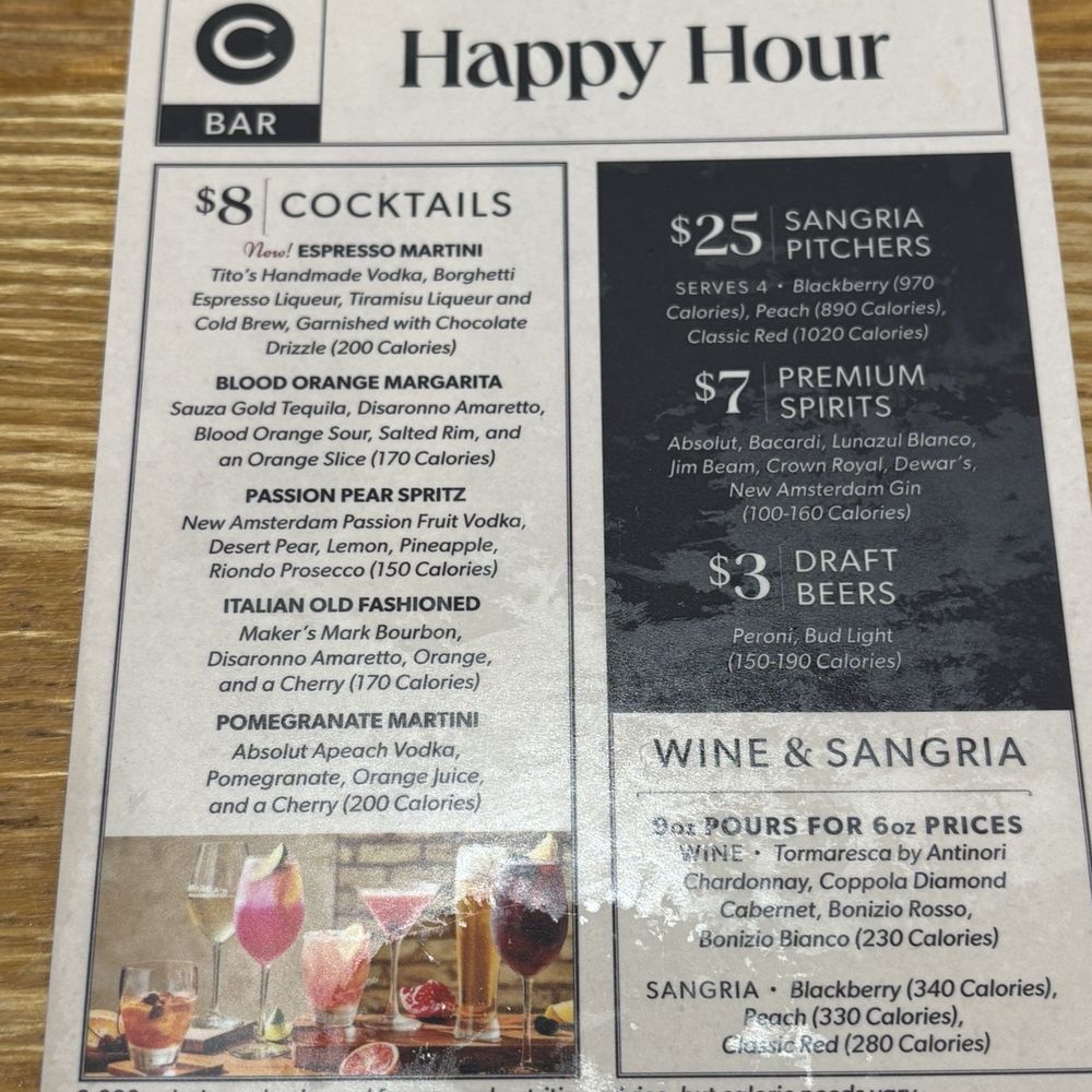 Carrabba's Italian Grill - Menu 2/26 - Italian Near Me - Gainesville, Florida
