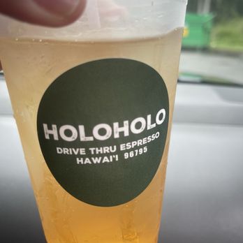 Holoholo Drive Thru Espresso - Mamaki Ice tea with honey - Coffee & Tea Near Me - Kaneohe, Hawaii