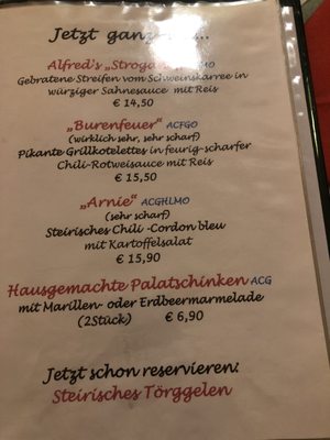 Menu photo 2 Burenwirt Innsbruck, 7 Menu photo 2 Burenwirt Innsbruck, 7