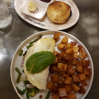 Breakfast Republic - Harvest Omelet with English muffins - Breakfast & Brunch Near Me - Irvine, California Breakfast Republic - Harvest Omelet with English muffins - Breakfast & Brunch Near Me - Irvine, California