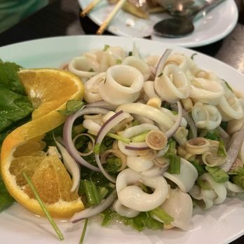 Ruen Pair - Squid Salad - Thai Near Me - Los Angeles, California Ruen Pair - Squid Salad - Thai Near Me - Los Angeles, California