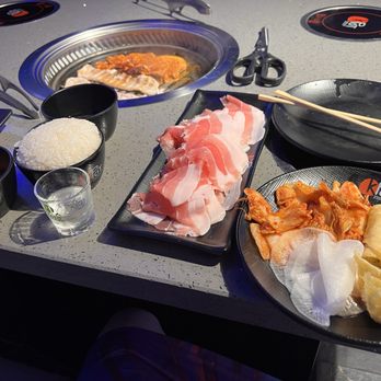 KPOT Korean BBQ & Hot Pot - Pork belly, spicy pork belly, rice, quail, eggs, kimchi - Korean Near Me - Arlington, Texas KPOT Korean BBQ & Hot Pot - Pork belly, spicy pork belly, rice, quail, eggs, kimchi - Korean Near Me - Arlington, Texas