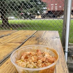 The Whistlepig BBQ - Smoked chicken and andouille jambalaya