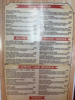Menu photo 2 Vallarta Mexican Grill and Bar Guymon, OK