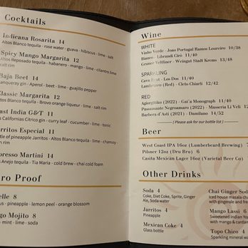 Indicana - Menu - Cocktail Bars Near Me - Spokane, Washington Indicana - Menu - Cocktail Bars Near Me - Spokane, Washington