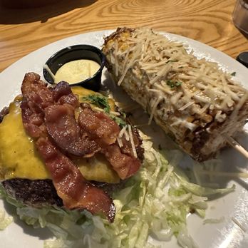 Chili's - Bacon burger (bunless) and st corn. - American Near Me - Rochester, New York
