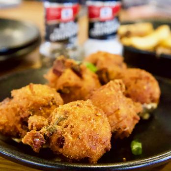 Mason Dixon Distillery - Shrimp & Andouille Hush Puppies ($8) - Distilleries Near Me - Gettysburg, Pennsylvania Mason Dixon Distillery - Shrimp & Andouille Hush Puppies ($8) - Distilleries Near Me - Gettysburg, Pennsylvania