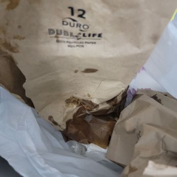 Ecuatoriana Restaurant - Spilled food in bag from restaurant that ordered for delivery - Latin American Near Me - New York, New York Ecuatoriana Restaurant - Spilled food in bag from restaurant that ordered for delivery - Latin American Near Me - New York, New York
