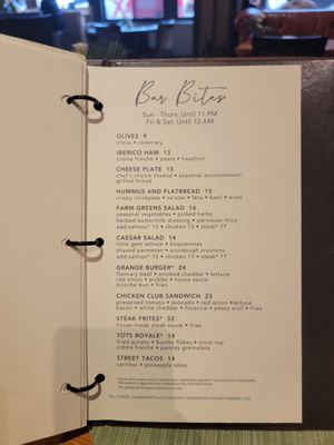 Menu photo 4 Grange Restaurant & Bar Sacramento, CA Menu photo 4 Grange Restaurant & Bar Sacramento, CA