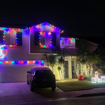 Light Up Riverside - Front view of the house - Holiday Decorating Services Near Me