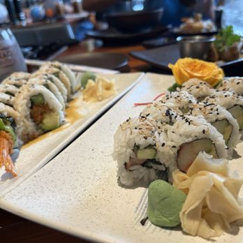 KUB KAO Thai & Sushi - California Roll and Shrimp Tempura Roll - Thai Near Me - Davie, Florida