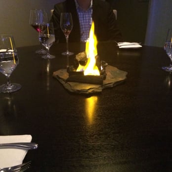Alinea - Cooking the meal as part of the centerpiece - New American Near Me - Chicago, Illinois
