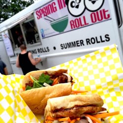 Spring In Roll Out - The lemon grass chicken banh mi was my favoriteeeee! So glad I ran into this while on my travels. #foodie #todiefor #traveltoeat