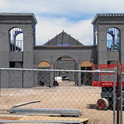 St Germaine Catholic Church - View of the new Church construction; they pray it will be ready for Easter 2020 AD.