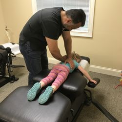 Pro Health & Rehab - 04-27-2017 Dr Charlie adjusting Isabel, age 3