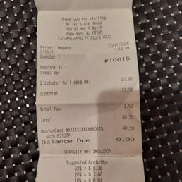 The receipt