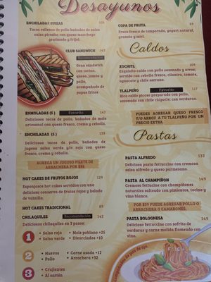 Menu photo 4 casa jarocha Chetumal, ROO