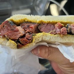 Katz’s Deli - Pastrami with Spicy Mustard on seedless Rye bread