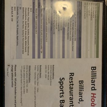 Billiard Hoang - Vietnamese Near Me - Seattle, Washington