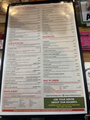 Menu photo 2 Peppers Canandaigua, NY