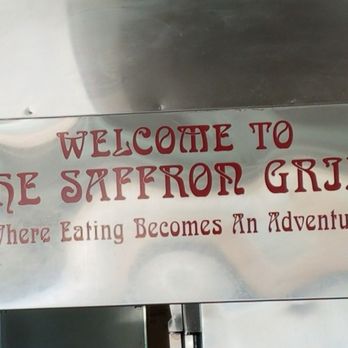 Saffron Grill - Sign over the counter so ironic. - Mediterranean Near Me - Newark, California Saffron Grill - Sign over the counter so ironic. - Mediterranean Near Me - Newark, California