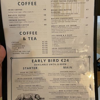 The Boxty House - Menu - Irish Near Me - Dublin, D The Boxty House - Menu - Irish Near Me - Dublin, D