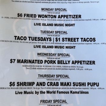 Kalapaki Joes - Happy hour menu - Seafood Near Me - Poipu, Hawaii Kalapaki Joes - Happy hour menu - Seafood Near Me - Poipu, Hawaii