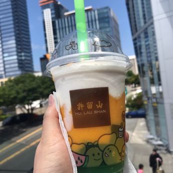 Hui Lau Shan - 850. Mango and Coconut Juice with Aloe Jelly - Desserts Near Me - Bellevue, Washington