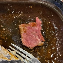 Brann's Steakhouse & Grille - My "medium-rare" non-sizzling sizzling sirloin