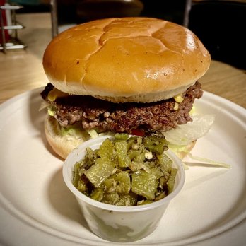 Buckhorn Tavern - Green chili burger - chili on the side - Burgers Near Me - San Antonio, New Mexico Buckhorn Tavern - Green chili burger - chili on the side - Burgers Near Me - San Antonio, New Mexico