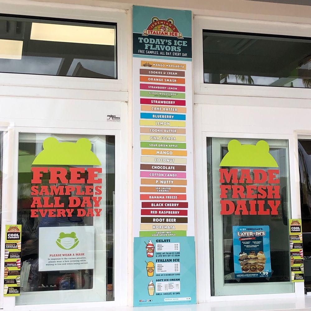 Jeremiah's Italian Ice - Desserts Near Me - Cooper City, Florida Jeremiah's Italian Ice - Desserts Near Me - Cooper City, Florida