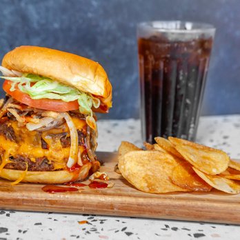 Dope Vegan - a cheeseburger and potato chips - Vegan Near Me - West Palm Beach, Florida Dope Vegan - a cheeseburger and potato chips - Vegan Near Me - West Palm Beach, Florida