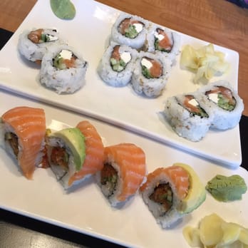 Bamboo Teri House - Philly roll and half red dragon roll - Japanese Near Me - Long Beach, California Bamboo Teri House - Philly roll and half red dragon roll - Japanese Near Me - Long Beach, California