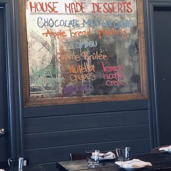 Zona Sur Bar Bistro - Dessert on the mirror - New American Near Me - Brooklyn, New York Zona Sur Bar Bistro - Dessert on the mirror - New American Near Me - Brooklyn, New York