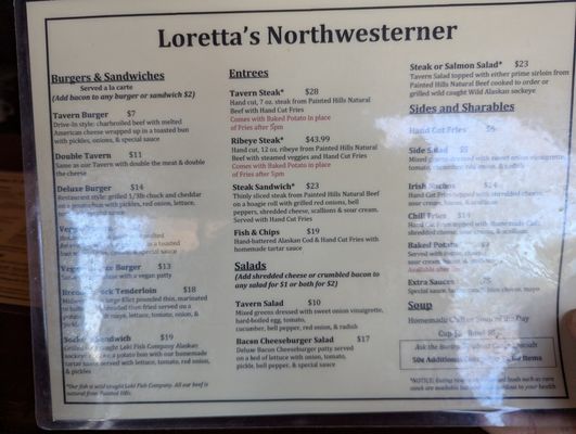 Menu photo 1 Loretta's Northwesterner Seattle, WA Menu photo 1 Loretta's Northwesterner Seattle, WA