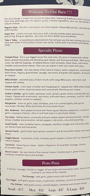 Menu photo 2 Pizza Barn Fallon, NV