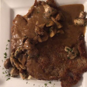 Cafe Berlin - Jäger Jäger (venison schnitzel with 'shrooms) - German Near Me - Washington, DC, District of Columbia
