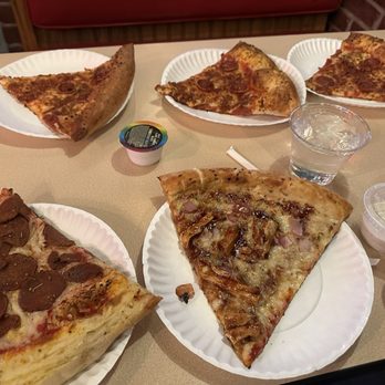 Mikey's Late Night Slice - Pepperoni, vegan fake ass pepperoni and bbq chimken - Pizza Near Me - Columbus, Ohio Mikey's Late Night Slice - Pepperoni, vegan fake ass pepperoni and bbq chimken - Pizza Near Me - Columbus, Ohio