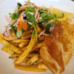 Sunny's at Moffat - Fish (Coral Trout) n Chips