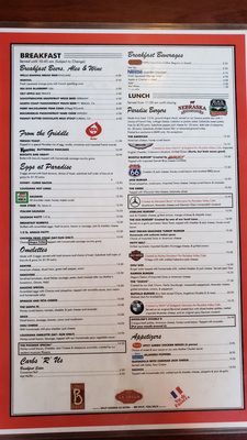 Menu photo 1 Paradise Valley Cafe Mountain Center, CA Menu photo 1 Paradise Valley Cafe Mountain Center, CA