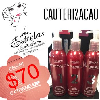 Estrelas Spa & Salon - Only $70 for Brazilian Treatment!! - Hair Salons Near Me - Everett, Massachusetts Estrelas Spa & Salon - Only $70 for Brazilian Treatment!! - Hair Salons Near Me - Everett, Massachusetts