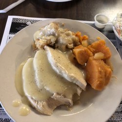 Peggy's Diner - Fresh roast turkey, sweet potatoes, stuffing!