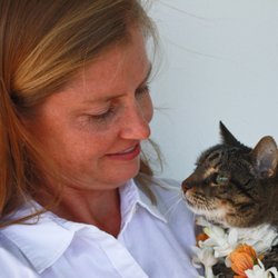 Cherished Pet - Dr Brenda and her 20 year old cat, Tawny.