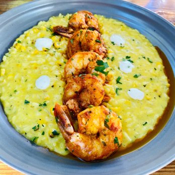 Benchmark - Sweet Corn & Shrimp Risotto - New American Near Me - Santa Ana, California