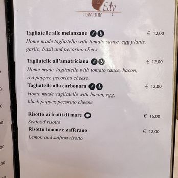 Edy - Menu - Roman Near Me - Rome, RM