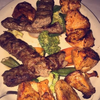 Cafe Izmir - Chicken and beef kabobs - Middle Eastern Near Me - Dallas, Texas