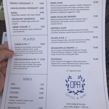 Opa! Greek Cafe - Menu - Wine Bars Near Me - Austin, Texas Opa! Greek Cafe - Menu - Wine Bars Near Me - Austin, Texas
